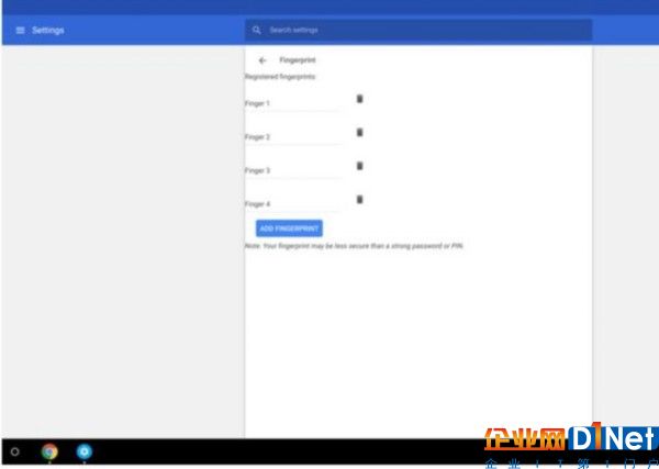 谷歌Chrome OS桌面操作系統(tǒng)新增指紋掃描功能
