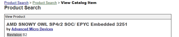 AMD EPYC 3251處理器曝光：8核SoC、對標(biāo)Intel Xeon-D