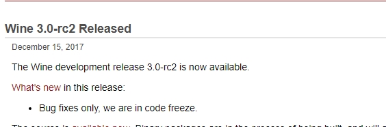 Wine 3.0第二個(gè)發(fā)布預(yù)覽版上線！