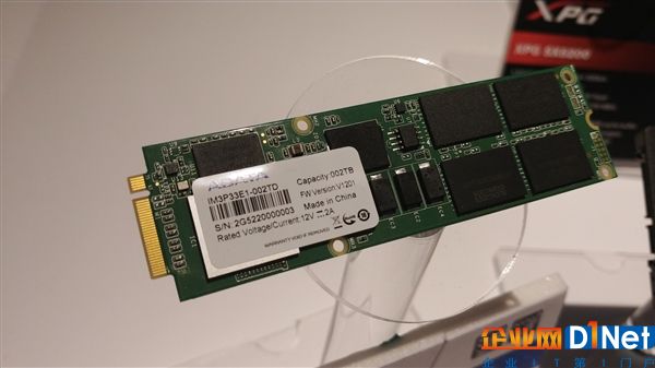 威剛首秀M.3 SSD：?jiǎn)温贩?wù)器集成36塊288TB！